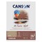 Canson Mi-Teintes Velvet Paper Pad - 9.4" x 12.6", Brown Tones, 12 Sheets